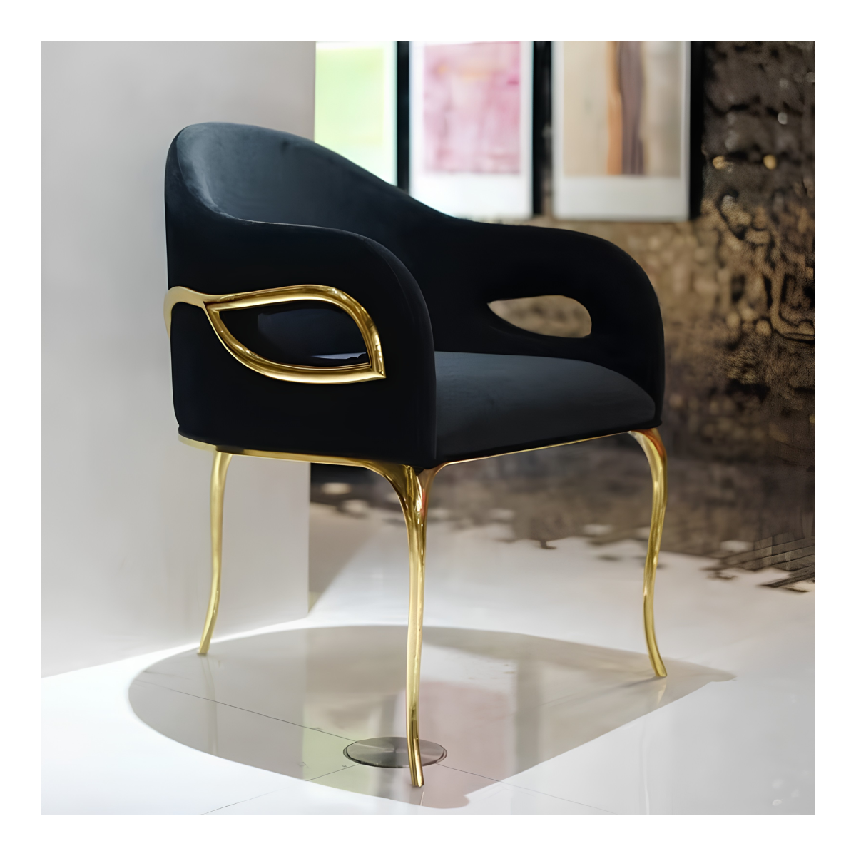 Midnight Iris Dining Chair